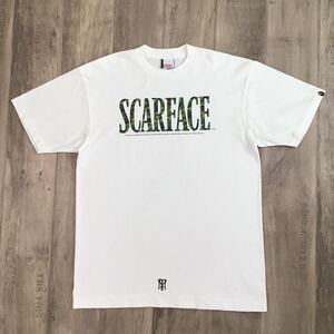 ★激レア★ BAPE × Scarface Tシャツ Lサイズ ABC camo green スカーフェイス エイプ ベイプ アベイシングエイプ a bathing ape i0175