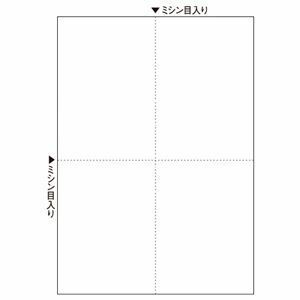 【新品】（まとめ）TANOSEEマルチプリンタ帳票(スーパーエコノミー) A4 白紙 4面 1冊(100枚) 〔×20セット〕