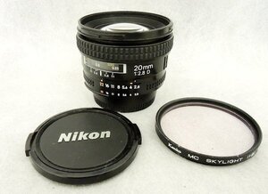 Nikon AF 20ｍｍ f 2.8 D ニコン 中古品 スカイライトフィルター