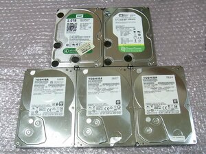 B39933 3.5インチ HDD 2TB 5個セット 判定正常