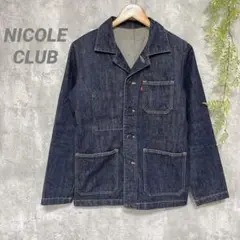 【NICOLE CLUB】デニムジャケット 春秋向き 綿100% 日本製 M