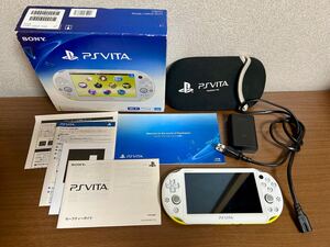 PSVITA PCH-2000 ZA13 動作品 SONY PlayStation Vita 箱説あり ライムグリーン ホワイト