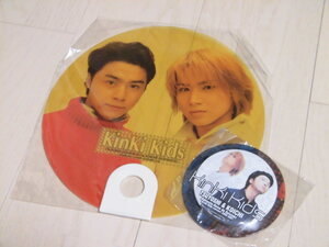 KinKi Kids★2000-2001年コンサート『Dohmoto Dome de Daininki KinKi Kids concert』うちわ/ミラー 2点セット★堂本光一/堂本剛★グッズ