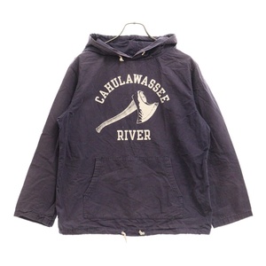 TENDERLOIN テンダーロイン 14SS T-STP HOODED CAHULAWASSEE RIVER コットン プルオーバーパーカー パープル