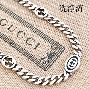 洗浄済＊GUCCI グッチ 925 ブレスレット シルバー レディース N213 アクセサリー 喜平チェーン メンズ