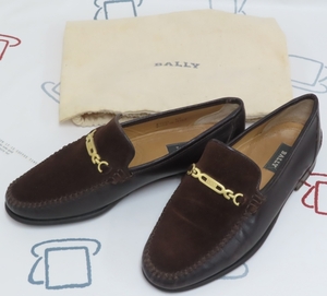 ☆BALLY/バリー 靴 シューズ ローファー スリッポン 40サイズ（25cm相当） 使用感あり 札幌♪