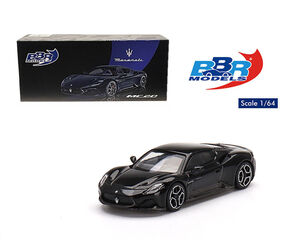 BBR Models 1:64 Maserati MC20 (Nero Enigma Black) Diecast Model BBRDIE6402-2I 海外 即決