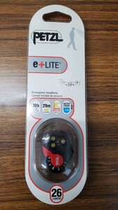 未開封品 ペツル PETZL イーライトe+LITE Emergency Headlamp エマージェンシーヘッドランプ 26ルーメン E02 P3 コードリール仕様 山岳救助