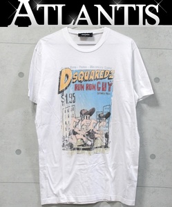 ディースクエアード DSQUARED2 メンズ Tシャツ カットソー 白 size:L 【65842】