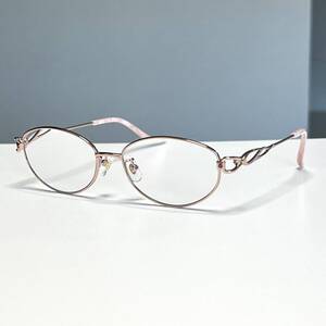 ◆Arnold Palmer アーノルドパーマー 眼鏡フレーム メガネ ピンクゴールド系 54□16-135 レディース 女性用 eyewear