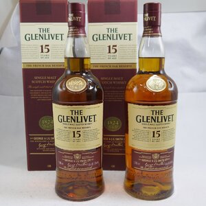 ★2本セット 未開栓 THE GLENLIVET【グレンリベット フレンチオーク リザーブ 15年 1000ml 40% 2本セット 箱付き】