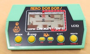 動作品 TAKATOKU TOYS NEKO DON DON! レトロゲーム 携帯ゲーム LCDゲーム ゲームウォッチ