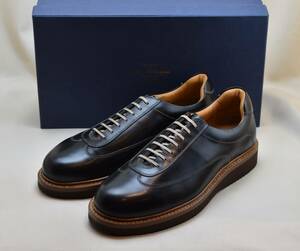 JALAN SRIWIJAYA　ジャランスリワヤ　高品質レザースニーカー EXTRA LIGHT SOLE BLACK CALF　210306-7　25.5-26cm相当　未使用品