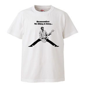 【Mサイズ 白Tシャツ】チャックベリー Chuck Berry ロカビリー ロックンロール 50s 60s LP CD レコード バンドTシャツ EP 45 7inch