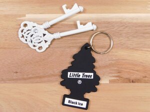 送料￥110【LittleTrees・リトルツリー】※《PVCラバーキーホルダー ／ ブラックアイス》　LT-KC-KR-001　キーリング