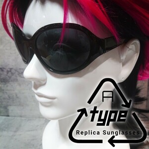 SALE■X-JAPAN■hide■コスプレ用■サングラス■ビッグフレーム■ブラック■TYPE-A■アウトレット品■傷あり