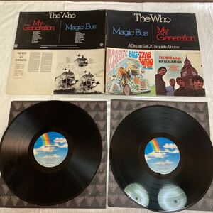 THE WHO ザフー　マジックバス　マイジェネレーション　２枚組　LP アナログレコード　magic bus my generation