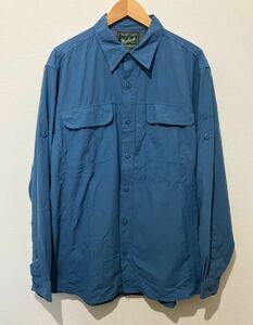 90’s 00’s Woolrich ウール リッチ アウトドア 長袖シャツ 裏地メッシュ ロールアップ サイズ L