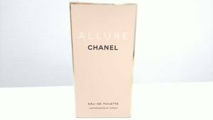 MS386☆ CHANEL ALLURE EAU DE TOILETTE シャネル アリュール オードトワレ 100ml 残量 9割以上 香水 レディース 箱付 現状品