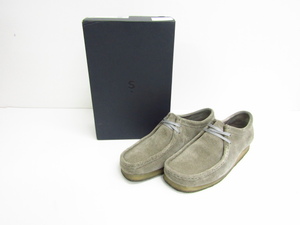 Clarks Wallabee Grey Suede /26134752 クラークス SIZE:US8.5 ≡SH6265