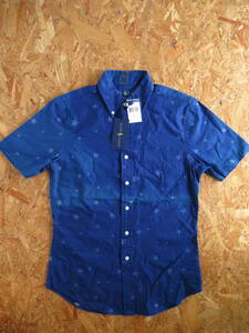 新品☆本物 Sサイズ POLO RALPH LAUREN INDIGO INDEGO STAR PRINT SHIRT ラルフローレン インディゴ染め シャツ ポロ USA限定モデル 半袖