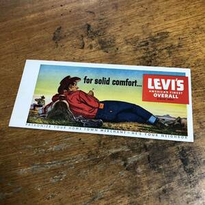 ビンテージ LEVIS リーバイス 501 506 XX デニム ジーンズ Gジャン ジャケット サドルマン ディスプレイ バナー ポスター インクブロッター