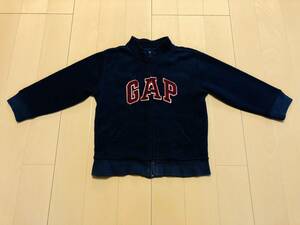 ●○ baby Gap ベビーギャップ フルジップアップ フリース 110 TODDLER ネイビー ○●