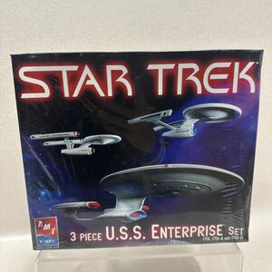 K-001078 STAR TREK AMT ERTL 3 PIECE U.S.S. ENTERPRISE SET 1701