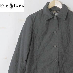 アールエルラルフローレンRL RALPH LAUREN■中綿入り ジャケット 無地 ロゴ入りボタン /インパクト21■11■ブラック ※NK4o11318