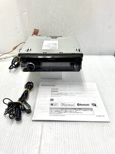 美品☆ KENWOOD U410BT 1DIN CDデッキ CD Bluetooth AM FM AUX USB 対応 本体の説明書 マイク 付 ☆ 動作確認済 JVCケンウッド