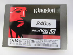 KINGSTON 2.5インチ SATA SSD 240GB SV300S37A240G 動作品 　7mm　