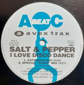 Salt & Pepper / I Love Disco Dance (AVJT-2278) Casanova / Under Presser ユーロビート