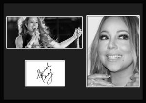 10種類!Mariah Carey/マライア・キャリー/サインプリント&証明書付きフレーム/BW/モノクロ/ディスプレイ (6-3W)