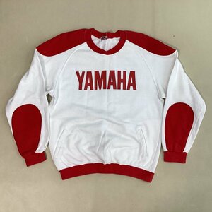 ■希少 90s NANKAI 南海 YAMAHA ヤマハプリントスウェット トレーナー ヴィンテージ 古着 日本製 メンズ サイズ不明 白x赤/0.48kg■