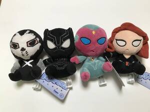 ★★マーベル/MOPEEZ PLUSH/FUNKO（ファンコ）/CIVIL WAR/クロスボーン＋ブラックパンサー＋ヴィジョン＋ブラックウィドウ