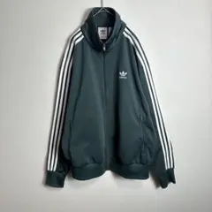 【レアカラー】adidasジャージ　ファイヤーバード　ダークグリーン　緑　2XL