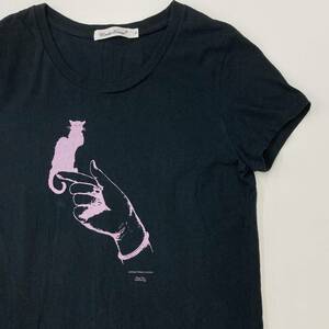 UNDERCOVER 猫 ハンドサイン Tシャツ ブラック 黒 2サイズ アンダーカバー キャット CAT 半袖 カットソー Tee archive 3070652