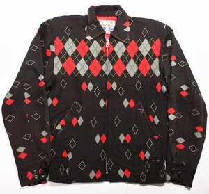 DryBones (ドライボーンズ) Argyle Gabardine Jacket / アーガイル ギャバジンジャケット ブラック size 34(XS) / ギャバジャン