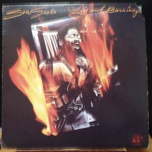 【BB135】SON SEALS「Live And Burning」, 78 US Original/白黒写真　★シカゴ・ブルース