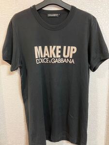 ★美品★ DOLCE&GABBANA ドルチェ&ガッバーナ　Tシャツ カットソー　サイズ52 ブラック　黒 半袖