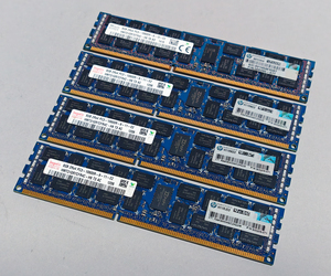 1333MHz 8GB 4枚組 合計 32GB MacPro用メモリー 2009 2010 2012モデル用 240pin DDR3 10600R RDIMM ECC 動作確認済 #0107A