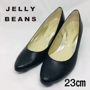 JELLY BEANS ジェリービーンズ クロパンプス 国産 定番 本革