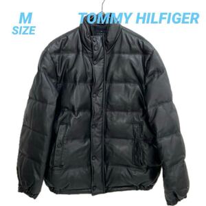 TOMMY HILFIGER レザーダウンジャケット 冬 B8953