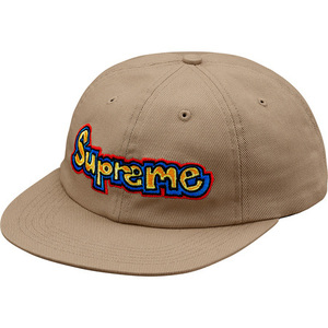 即決 supreme 18ss gonz logo 6 panel cap tan