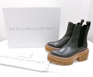 新品★STELLA McCARTNEY ステラマッカートニー★Emilie Boots エミリー ブーツ チェルシーブーツ 35 グレー プラットフォーム 厚底