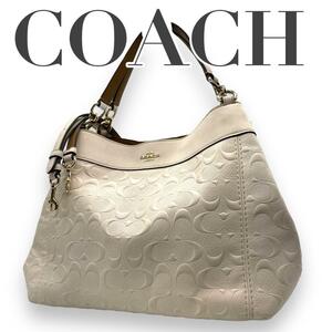 COACH コーチ　s22 ハンドバッグ　f28934 レザー　2way 白