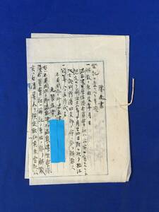 K495Q●陳述書 「温泉津生命保険合資会社ハ公安ヲ害スルモノト認定…松江地方裁判所濱田支部ノ命ニ依リ解散」 島根県 明治28年 戦前資料