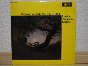 英DECCA SXL-6340 ケルテス ブラームス セレナーデ 第1番 KERTESZ BRAHMS SERENADE