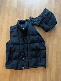 90s~00s old gap down vest フード