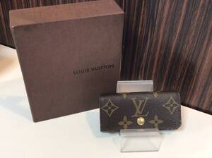 LOUIS VUITTON ルイヴィトン モノグラム ミュルティクレ4 キーケース 4連 ブラウン M69517 箱付き JS-401228